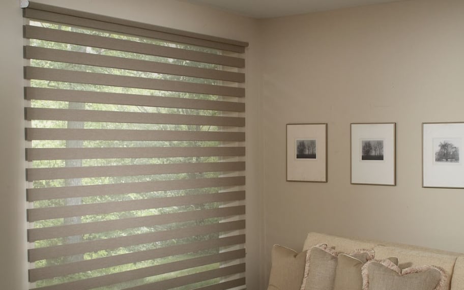 Transitional Shades in a Sitting Room